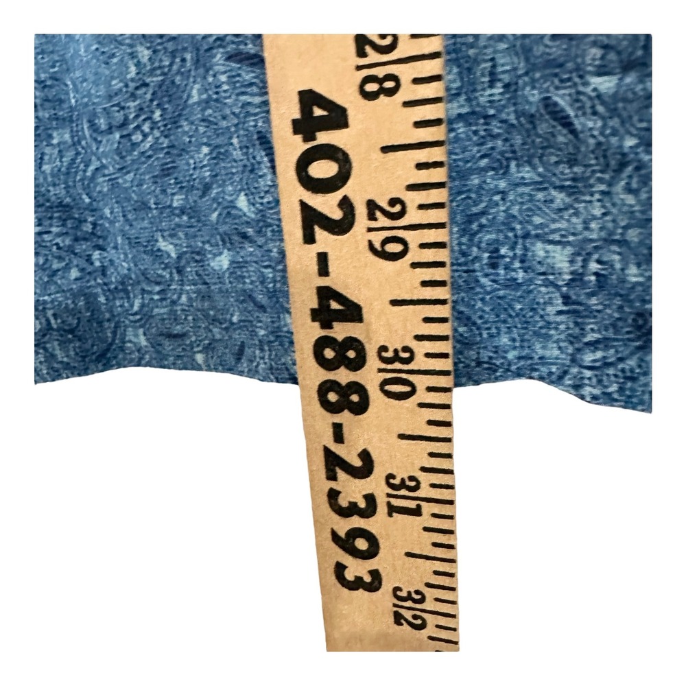 Tori Richard Mens 2XL Blue Paisley Cotton Lawn Hawaiian Shirt Made in HI - Picture 5 of 8